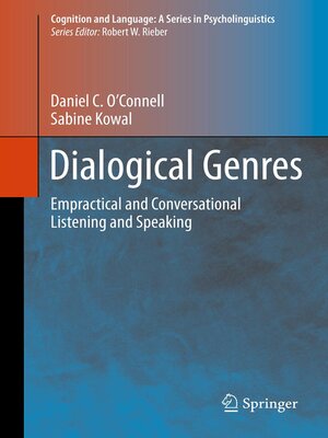 cover image of Dialogical Genres